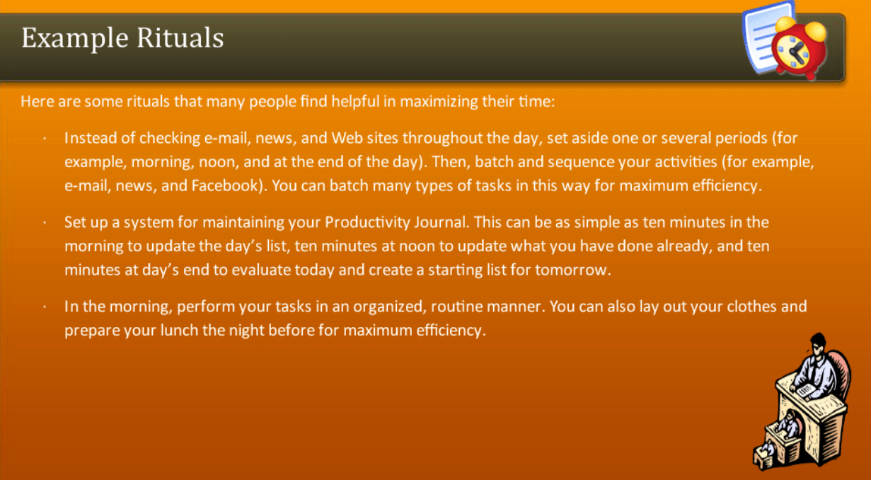 Example Rituals FreshSkills